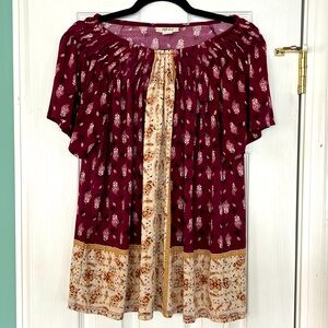 EUC Style & Co blouse ~ size XL ~ short sleeve ~